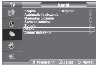 SAMSUNG LE32A450 - Priradenie názvov kanálov - 1