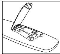 SAMSUNG LE32A450 - Insertion des piles dans la télécommande - 2