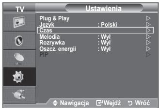 SAMSUNG LE32A450 - Ustawianie i wyświetlanie zegara - 1