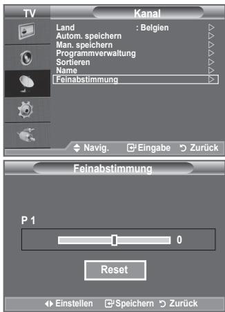 SAMSUNG LE32A450 - Senderfeinabstimmung durchführten - 1