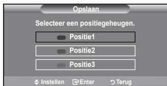 SAMSUNG LE32A450 - De positie opslaan - 3