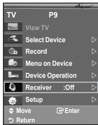 SAMSUNG LE32A450 - Zvok lahko poslušate prek sprejemnika namesto prek televizijskih zvočnikov. - 1