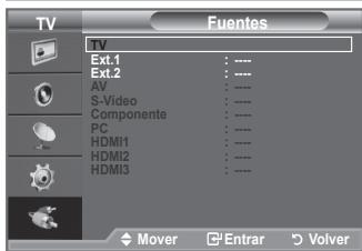 SAMSUNG LE32A450 - Puede elegir entre varias fuentes externas connectadas a las tomas de entrada del televator. - 2