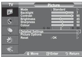 SAMSUNG LE32A450 - You can set detailed picture settings. - 1