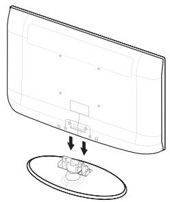 SAMSUNG LE32A450 - Anbringen des Standfußes - 1