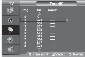 SAMSUNG LE32A450 - Pomocou správca kanálov možete pohodline uzamknú't alebo pridat' kanály. - 6