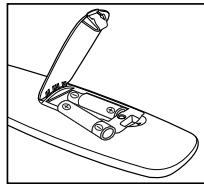 SAMSUNG LE32A450 - Vstavljanje baterij v daljinski upravljalnik - 2