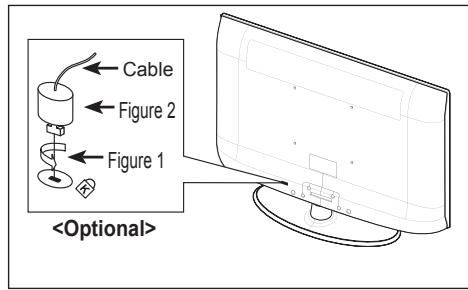 SAMSUNG LE32A450 - Utilización del bloqueo Kensington antirrobo (según el modelos) - 1