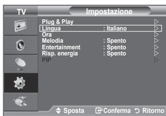 SAMSUNG LE32A450 - Scelta della lingua - 1