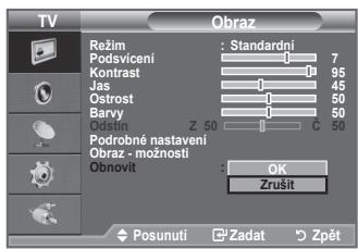 SAMSUNG LE32A450 - Müzete se vratit k vychozimu nastaveni obrazu od vyrobce. - 1
