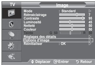 SAMSUNG LE32A450 - Vous pouvez réinitialiser la valeur par défaut des paramètres d'image. - 2