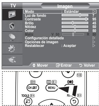 SAMSUNG LE32A450 - Visualización de los menus - 1