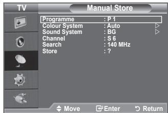 SAMSUNG LE32A450 - > Channel mode - 2