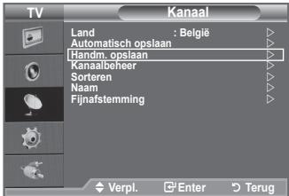 SAMSUNG LE32A450C2 - Bij het handmatig opslaan van kanalen kunt u het volgende kiezen: - 1