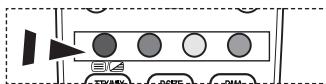 Diagram showing a play button with four circular buttons and labeled buttons below, likely representing media or audio interface elements.