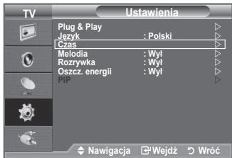 SAMSUNG LE32A450C2 - Ustawianie i wyświetlanie zegara - 1