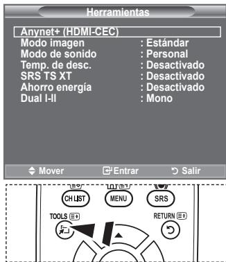 SAMSUNG LE32A450C2 - Uso del botón TOOLS - 1