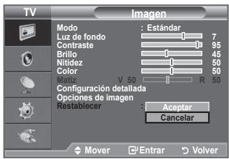 SAMSUNG LE32A450C2 - Puede volver a los ajustes de imagen predefinidos de fábrica. - 1