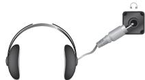 SAMSUNG LE32A450C2 - Branchement du casque (vendu séparément) - 1