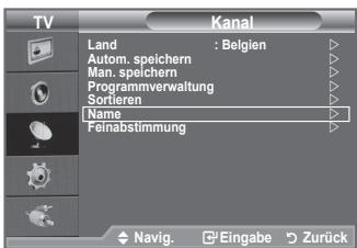 SAMSUNG LE32A450C2 - Sendernamen werden automatisch zugewiesen, sofern diese Information im Sendersignal enthalten ist. Sie können Sendernamen bearbeiten und ändern. - 1