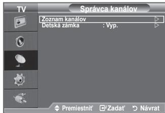 SAMSUNG LE32A450C2 - Pomocou správca kanálov môžete pohodlné uzamknút' alebo pridat' kanály. - 1