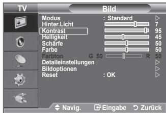 SAMSUNG LE32A450C2 - Das Gerät verfügt über mehrere Einstellmöglichkeiten für die Bildqualität. - 1