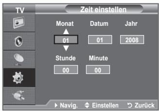 SAMSUNG LE32A450C2 - Aktuelle Uhrzeit einstellen und anzeigen - 2