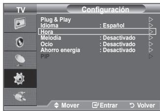 SAMSUNG LE32A450C2 - Ajuste y visualización de la hora actual - 1