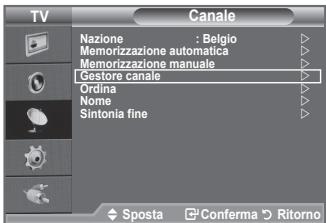 SAMSUNG LE32A450C2 - Aggiunta / Blocco di canali - 1
