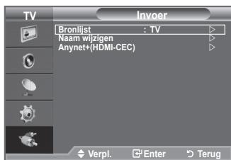 SAMSUNG LE32A450C2 - U kunt een keuze maken uit externe bronnen die op de ingangen van de TV zijn aangesloten. - 1