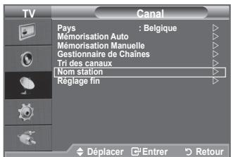 SAMSUNG LE32A450C2 - Attribution de noms aux canaux - 1