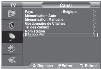 SAMSUNG LE32A450C2 - Utilisez la syntonisation précise pour régler manuellement un canal spécifique en vue d'une réception optimale. - 1