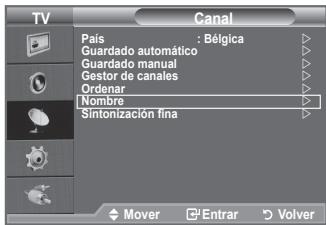 SAMSUNG LE32A450C2 - Asignación de nombres de canales - 1