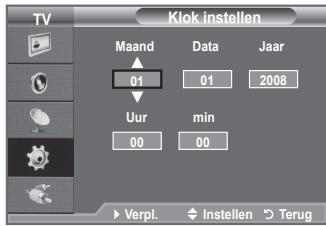 SAMSUNG LE32A450C2 - De huidige tijd instellen en weergeven - 2