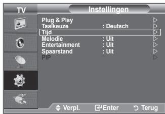 SAMSUNG LE32A450C2 - De huidige tijd instellen en weergeven - 1