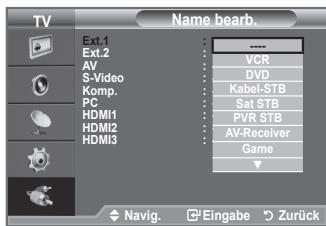 SAMSUNG LE32A450C2 - Signalquellennamen bearbeiten - 2