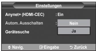 SAMSUNG LE32A450C2 - Automatisches Abschalten von Anynet+-Geräten durch Abschalten des Fernsehgeräts - 1