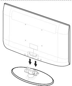 SAMSUNG LE32A450C2 - De voet installeren - 1