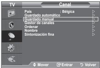 SAMSUNG LE32A450C2 - Memorización manual de canales - 1