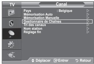 SAMSUNG LE32A450C2 - A l'aide de la fonction Gestionnaire de Chaînes, vous pouvez aisément verrouiller ou ajouter des canaux. - 1