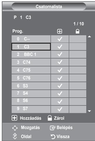 Csatornalista P 1 C3 1 / 10 Prog. 0 C-- 1 C3 2 BBC 1 3 C74 4 C75 5 C76 6 S3 7 S4 8 S6 9 S7 + Hozzáadás Zárol ♦ Mozgatás Belépés ♠ Oldal Vissza