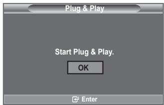 Plug & Play Start Plug & Play. OK Enter