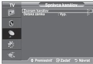 SAMSUNG LE32A451C1 - Pomocou správca kanálov môžete pohodlné uzamknút' alebo pridat' kanály. - 1