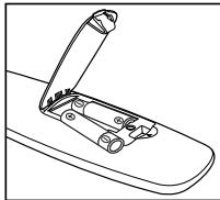 SAMSUNG LE32A451C1 - Installing Batteries in the Remote Control - 2