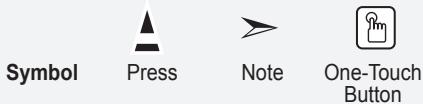Symbol Press Note One-Touch Button