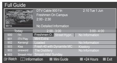SAMSUNG LE32A466C2M - Viewing the EPG (Electronic Programme Guide) Information - 2