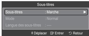 SAMSUNG LE32A466C2M - Configuration des sous-titres - 2