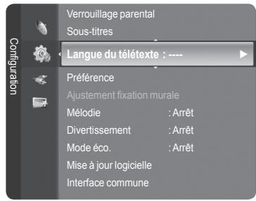 SAMSUNG LE32A466C2M - Sélection d'une langue de télétexte - 1
