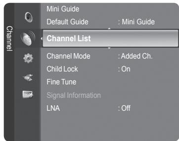 SAMSUNG LE32A466C2M - Edit Channel Name-Analogue - 1