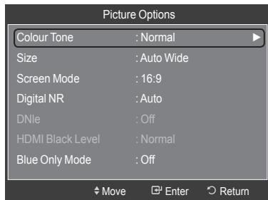 SAMSUNG LE32A466C2M - Activating Picture Options - 2